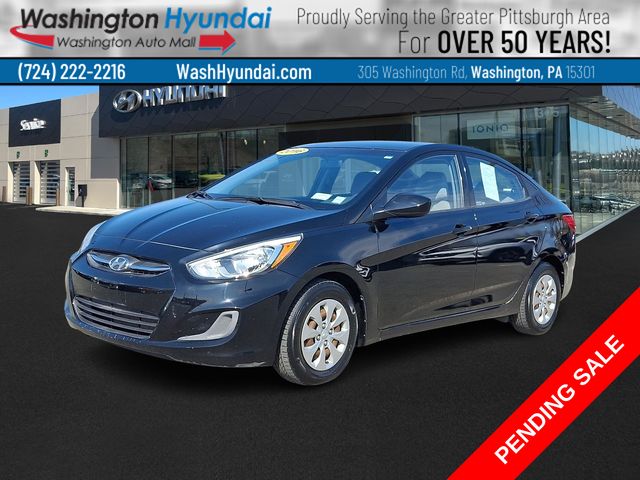 Ultra Black Pearl 2016 Hyundai Accent SE Sedan FWD Sedan Front-Wheel Drive 6-Speed Automatic