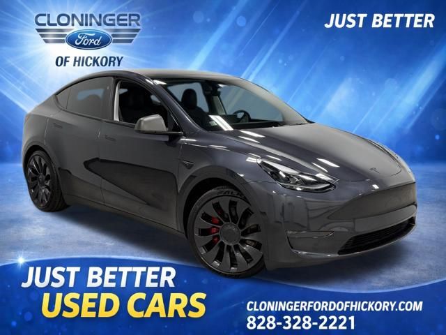 Black 2024 Tesla Model Y Performance AWD SUV / Crossover All-Wheel Drive 1-Speed Automatic