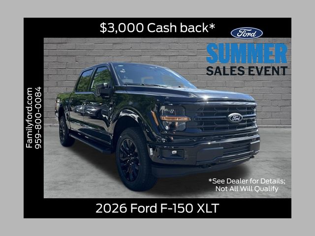 Black Metallic 2026 Ford F-150 Pickup Truck Four-Wheel Drive Automatic