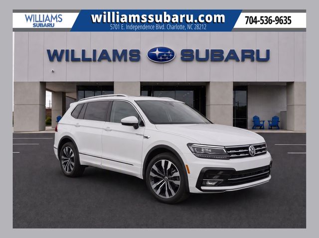 Pure White 2021 Volkswagen Tiguan SUV / Crossover All-Wheel Drive 8-Speed Automatic
