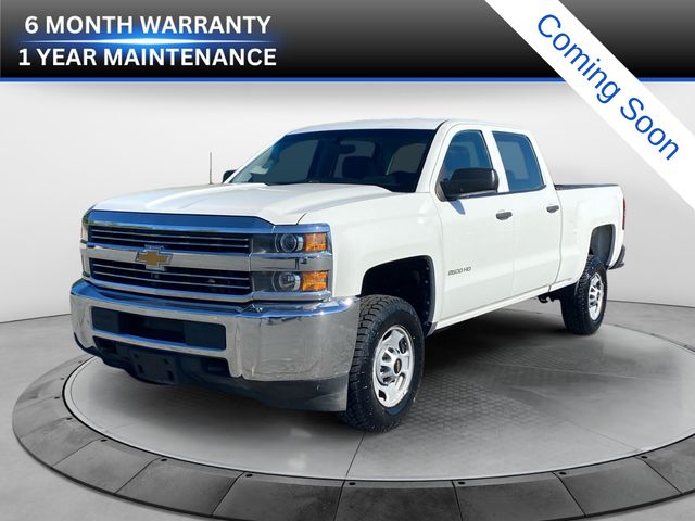 Summit White 2015 Chevrolet Silverado 2500HD Work Truck Crew Cab RWD Pickup Truck 4X2 6-Speed Automatic Overdrive