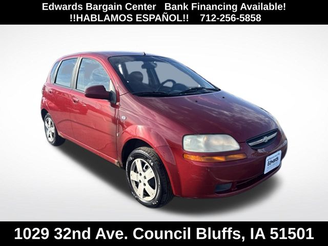 Sport Red 2007 Chevrolet Aveo Hatchback Front-Wheel Drive 4-Speed Automatic Overdrive