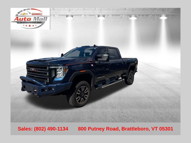 Pacific Blue Metallic 2023 GMC Sierra 3500HD Pickup Truck Four-Wheel Drive Automatic