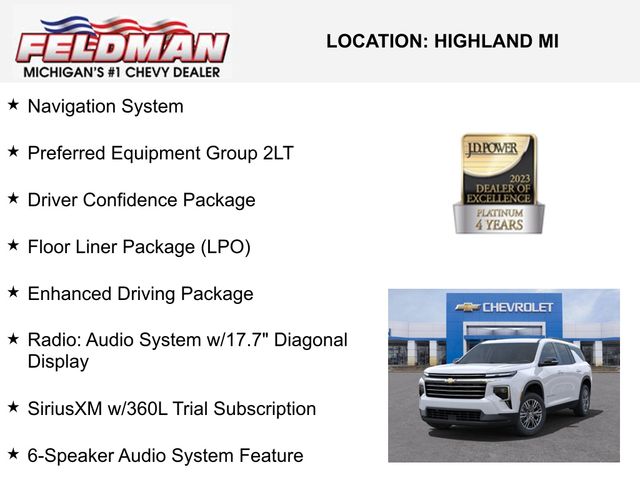 New 2025 Chevrolet Traverse For Sale in Livonia, MI