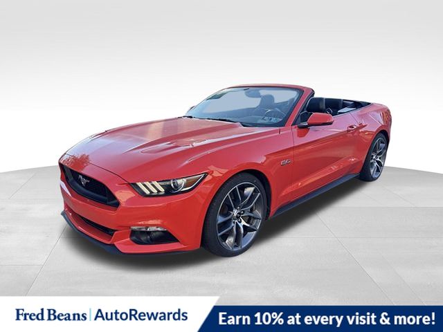 Competition Orange 2015 Ford Mustang Convertible Rear-Wheel Drive 6-Speed Manual