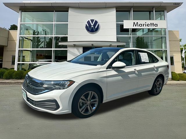 Pure White 2023 Volkswagen Jetta Sedan Front-Wheel Drive 8-Speed Automatic