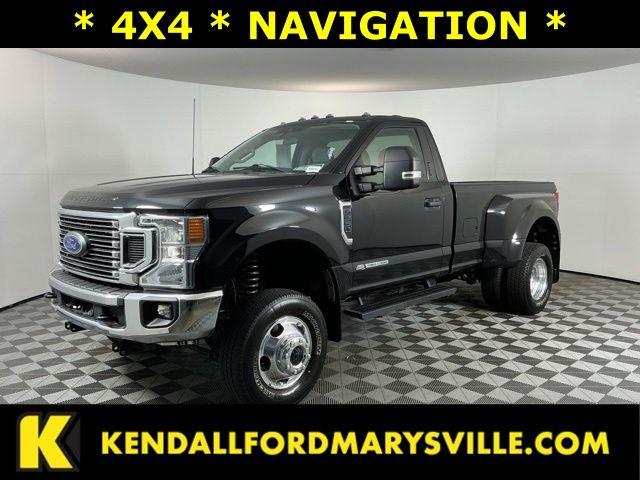 Black Metallic 2022 Ford F-350 Super Duty Pickup Truck Four-Wheel Drive Automatic