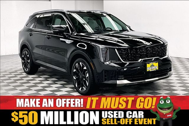 Ebony Black 2025 Kia Sorento SUV / Crossover Front-Wheel Drive 8-Speed Dual Clutch