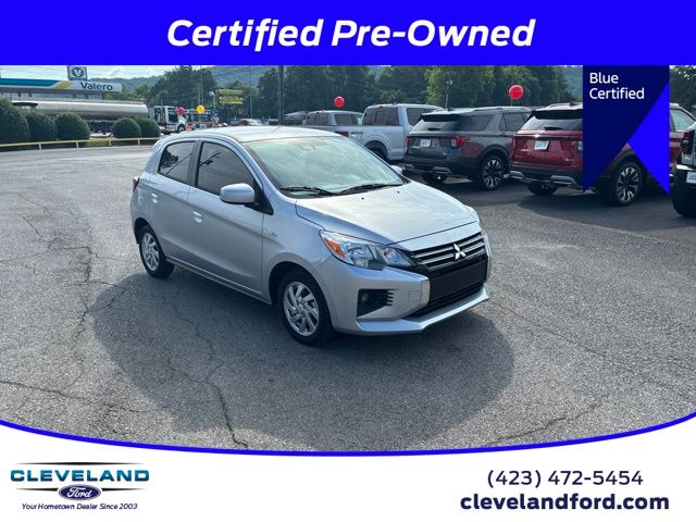 Silver 2024 Mitsubishi Mirage LE FWD Hatchback Front-Wheel Drive Continuously Variable Transmission