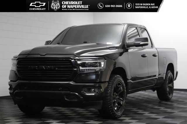 Diamond Black Crystal Pearlcoat 2021 RAM 1500 Pickup Truck Four-Wheel Drive 8-Speed Automatic