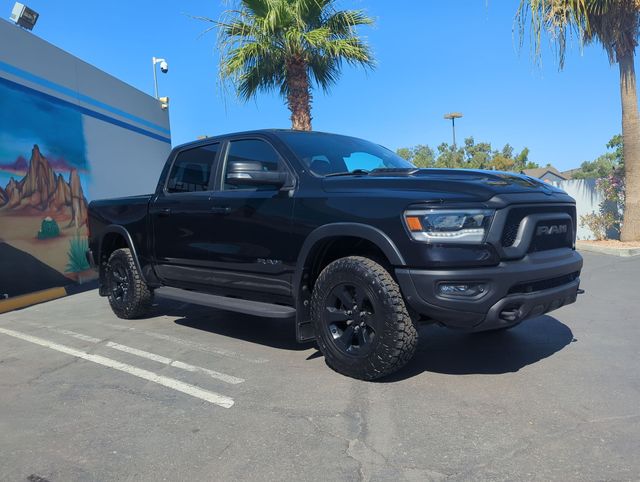 Black 2022 RAM 1500 Rebel Crew Cab 4WD Pickup Truck Four-Wheel Drive 8-Speed Automatic