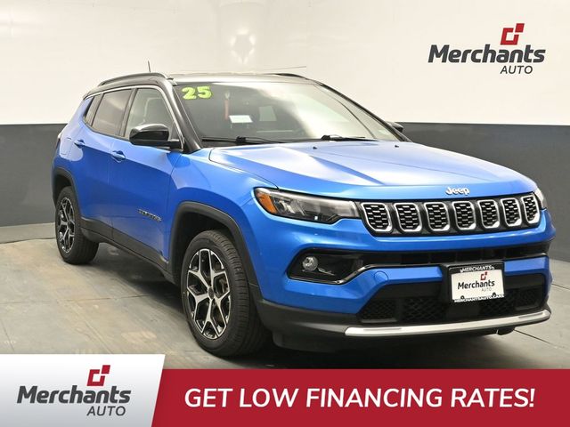 Hydro Blue Pearlcoat 2025 Jeep Compass SUV / Crossover Four-Wheel Drive 8-Speed Automatic