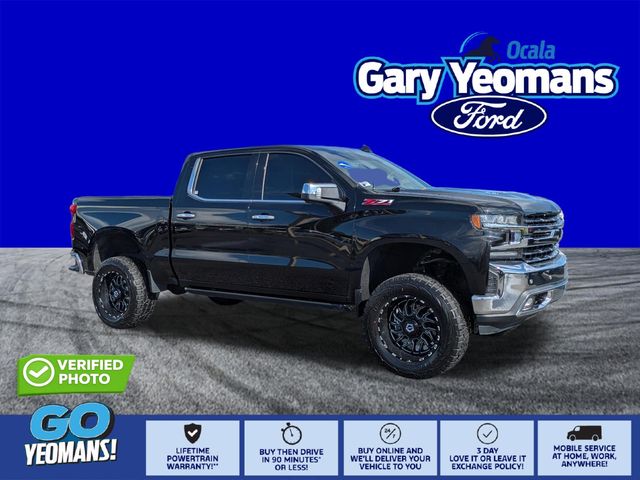 Black 2019 Chevrolet Silverado 1500 Pickup Truck Four-Wheel Drive Automatic