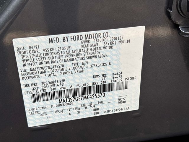 Used 2021 Smoke Metallic Ford SE image 31