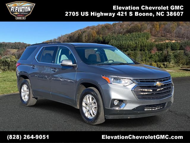 Gray (Satin Steel Metallic) 2021 Chevrolet Traverse LT Cloth FWD SUV / Crossover Front-Wheel Drive 9-Speed Automatic