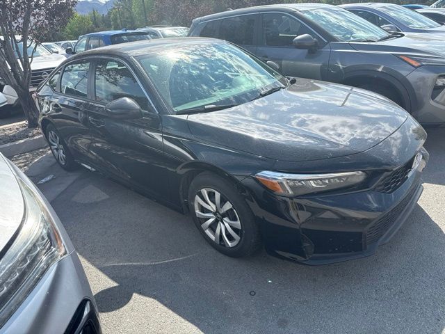 Gray 2025 Honda Civic Sedan Front-Wheel Drive Continuously Variable Transmission