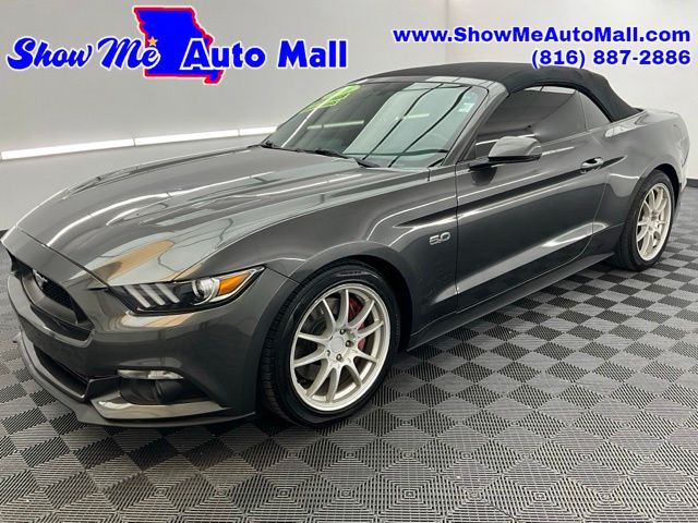 Gray (Magnetic) 2016 Ford Mustang Convertible Rear-Wheel Drive 6-Speed Automatic