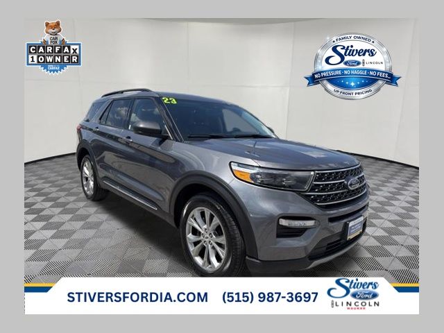 Gray Metallic 2023 Ford Explorer SUV / Crossover All-Wheel Drive Automatic