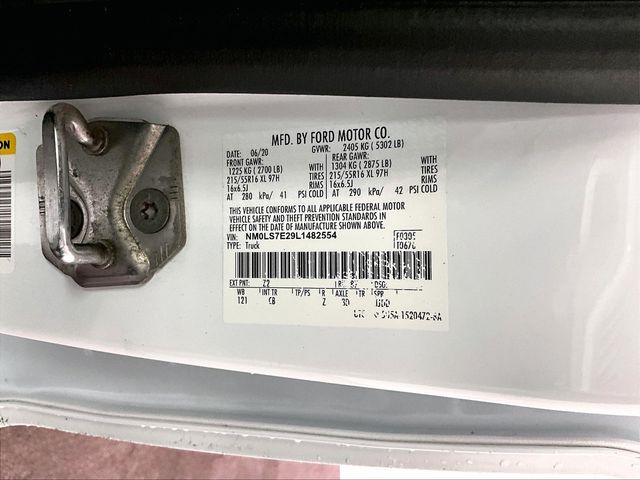 2020 Ford Transit Connect XL White at Klick Lewis Buick Chevrolet