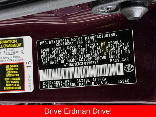 Used 2015 Toyota Avalon Sedan
