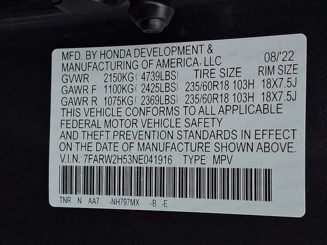 used 2022 Honda CR-V car, priced at $26,960