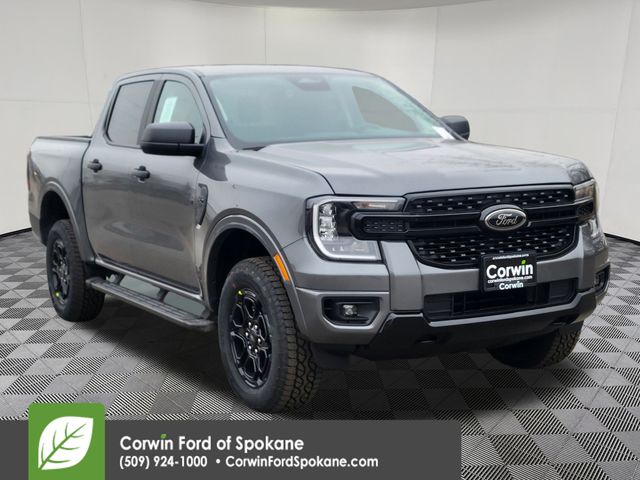 Carbonized Gray Metallic 2025 Ford Ranger XLT SuperCrew 4WD Pickup Truck Four-Wheel Drive Automatic