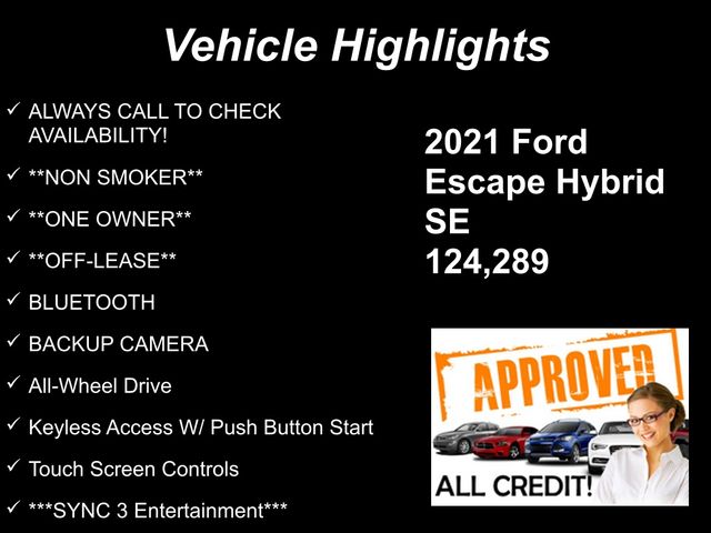 2021 Ford Escape Hybrid SE photo