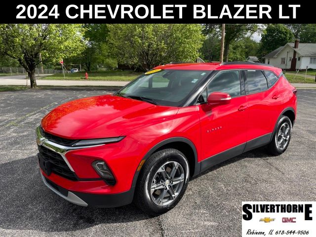 Red Hot 2024 Chevrolet Blazer SUV / Crossover Front-Wheel Drive 9-Speed Automatic Overdrive