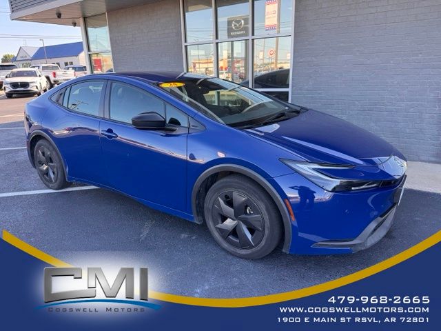 Blue 2025 Toyota Prius Hatchback Front-Wheel Drive Continuously Variable Transmission