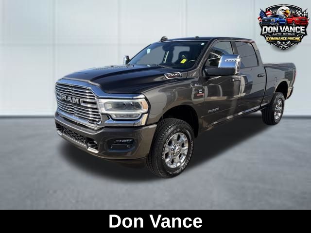 Gray (Granite Crystal Metallic Clearcoat) 2024 RAM 2500 Laramie Crew Cab 4WD Pickup Truck Four-Wheel Drive 6-Speed Automatic