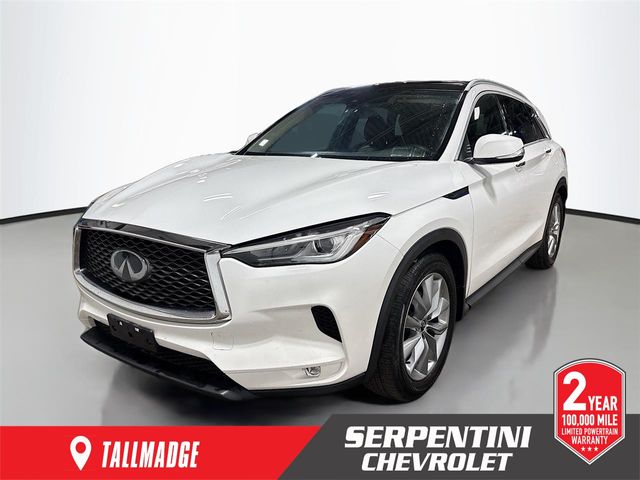 Lunar White 2019 INFINITI QX50 Luxe AWD SUV / Crossover All-Wheel Drive Continuously Variable Transmission