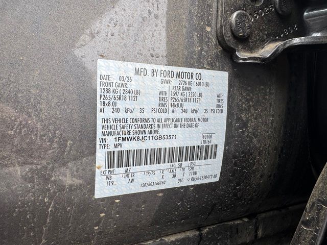 2026 Carbonized Gray Metallic Ford Explorer Tremor 4X4 SUV