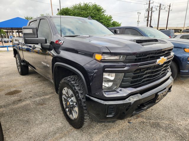 Dark Ash Metallic 2024 Chevrolet Silverado 2500HD Custom Crew Cab 4WD Pickup Truck Four-Wheel Drive Automatic