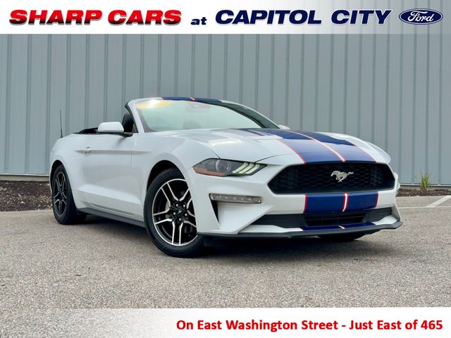 Oxford White 2022 Ford Mustang EcoBoost Premium Convertible RWD Convertible Rear-Wheel Drive Automatic