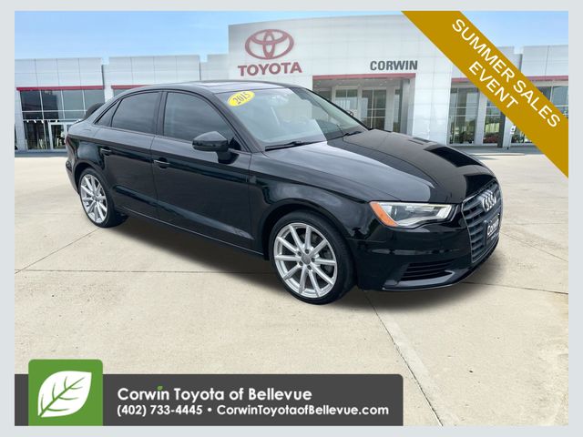 Brilliant Black 2015 Audi A3 Sedan Front-Wheel Drive 6-Speed Automatic