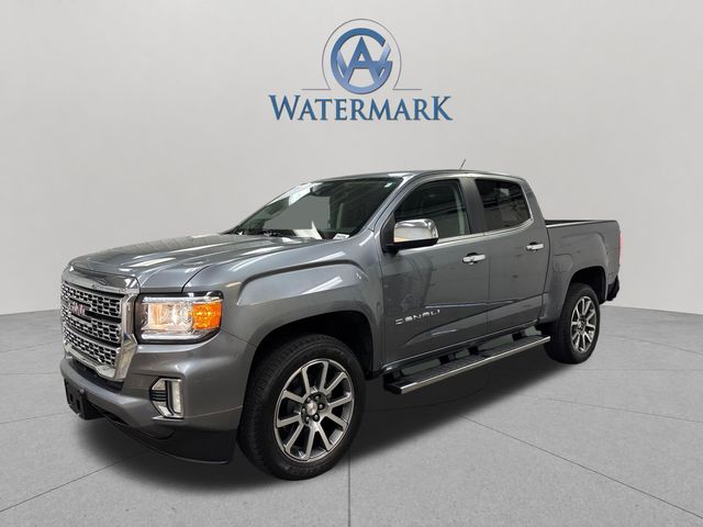 Gray (Satin Steel Metallic) 2021 GMC Canyon Pickup Truck Four-Wheel Drive 8-Speed Automatic