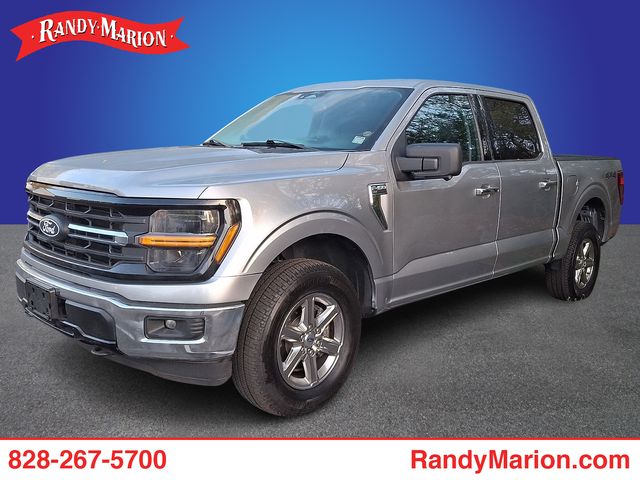 Silver 2024 Ford F-150 XLT SuperCrew 4WD Pickup Truck Four-Wheel Drive Automatic