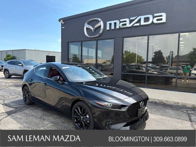 Jet Black Mica 2025 Mazda MAZDA3 Hatchback All-Wheel Drive 6-Speed Automatic
