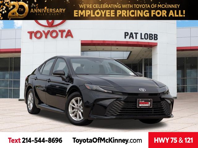 Midnight Black Metallic 2025 Toyota Camry Sedan Front-Wheel Drive Continuously Variable Transmission