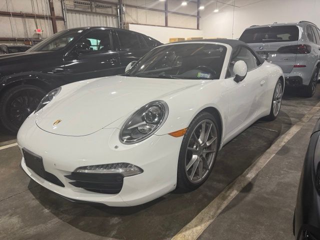 White 2015 Porsche 911 Convertible Rear-Wheel Drive 7-Speed Automatic
