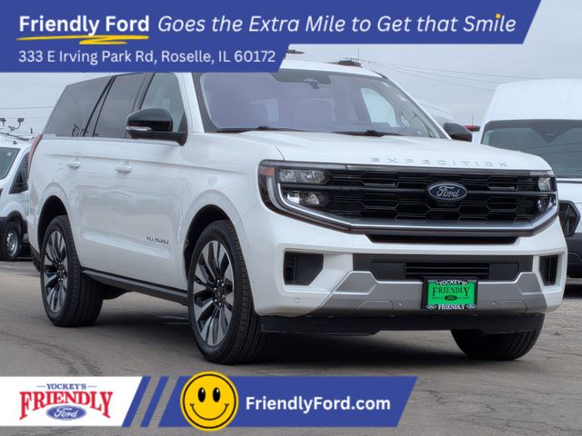 Star White Metallic Tri-Coat 2025 Ford Expedition SUV / Crossover Four-Wheel Drive Automatic