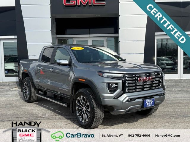 Sterling Metallic 2024 GMC Canyon Denali Crew Cab 4WD Pickup Truck Four-Wheel Drive 8-Speed Automatic