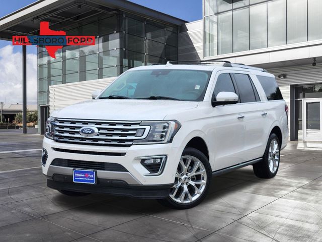 2018 White Platinum Metallic Tri-Coat Ford Expedition Max Limited SUV