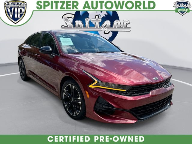 Passion Red 2021 Kia K5 Sedan Front-Wheel Drive 8-Speed Automatic