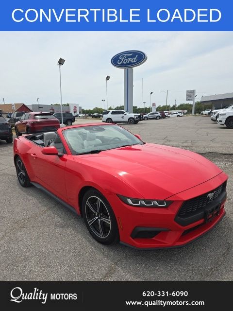 Race Red 2024 Ford Mustang Convertible Rear-Wheel Drive Automatic
