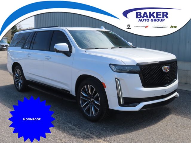 Crystal White Tricoat 2022 Cadillac Escalade ESV Sport 4WD SUV / Crossover Four-Wheel Drive