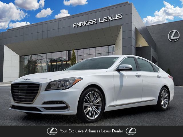Casablanca White 2019 Genesis G80 Sedan Rear-Wheel Drive 8-Speed Automatic
