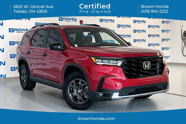 Radiant Red Metallic II 2024 Honda Pilot SUV / Crossover All-Wheel Drive Automatic