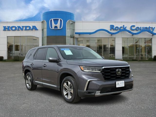 Gray (Modern Steel Metallic) 2025 Honda Pilot EX-L AWD SUV / Crossover All-Wheel Drive Automatic
