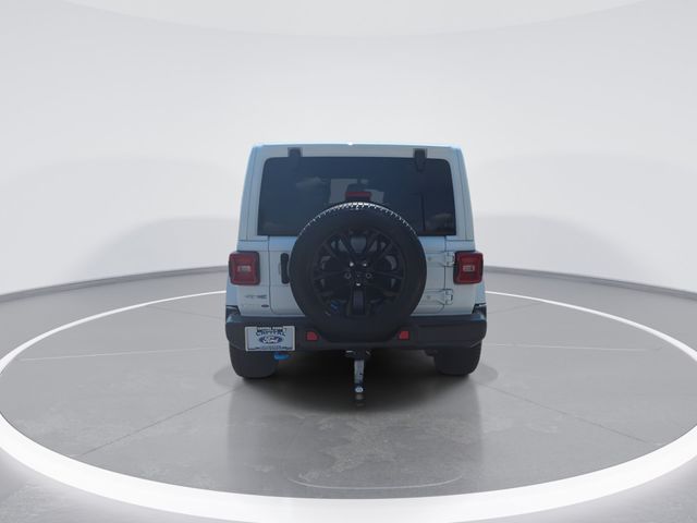 Used 2023 Bright White Clearcoat Jeep Sahara 4xe image 7